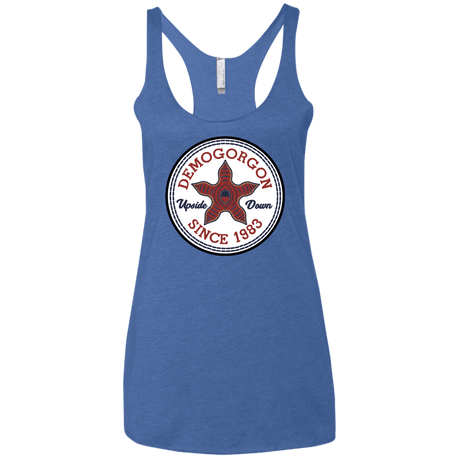 T-Shirts Vintage Royal / X-Small Demogorgon Women's Triblend Racerback Tank