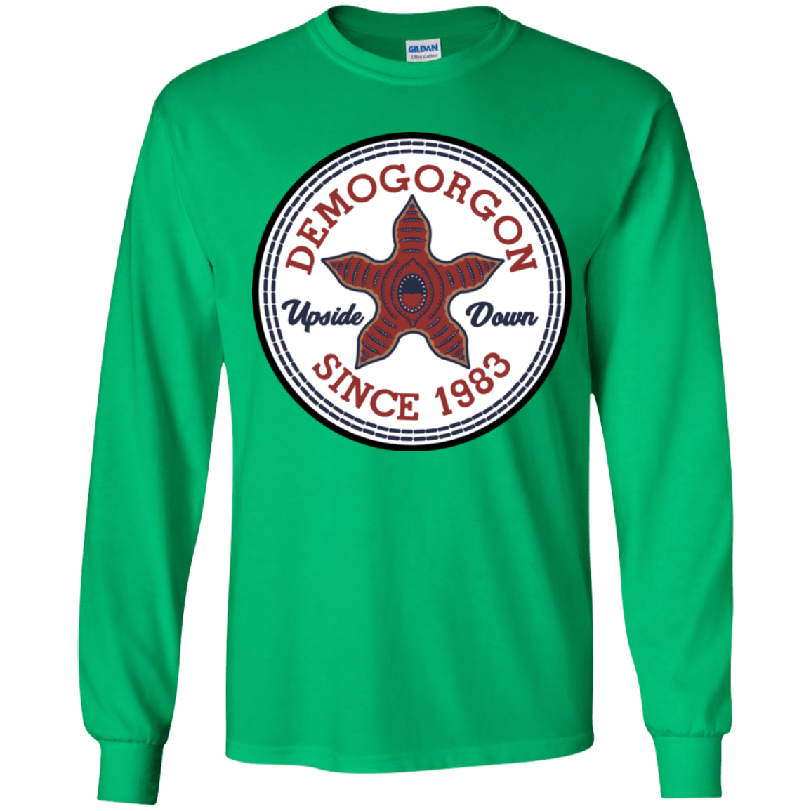 T-Shirts Irish Green / YS Demogorgon Youth Long Sleeve T-Shirt