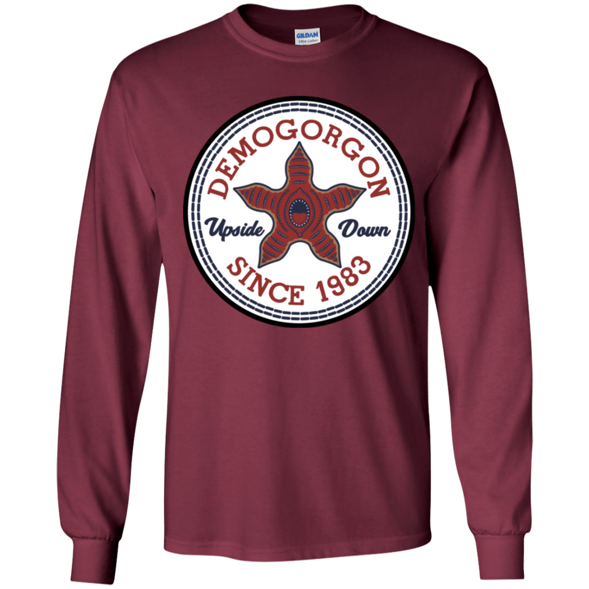 T-Shirts Maroon / YS Demogorgon Youth Long Sleeve T-Shirt