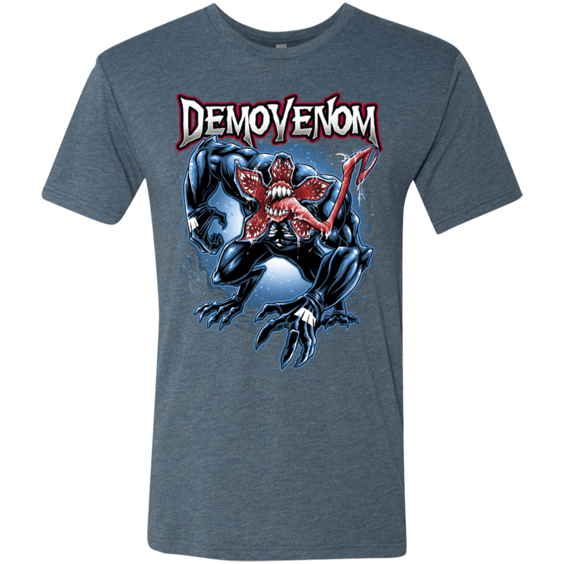 T-Shirts Indigo / S Demovenom Men's Triblend T-Shirt