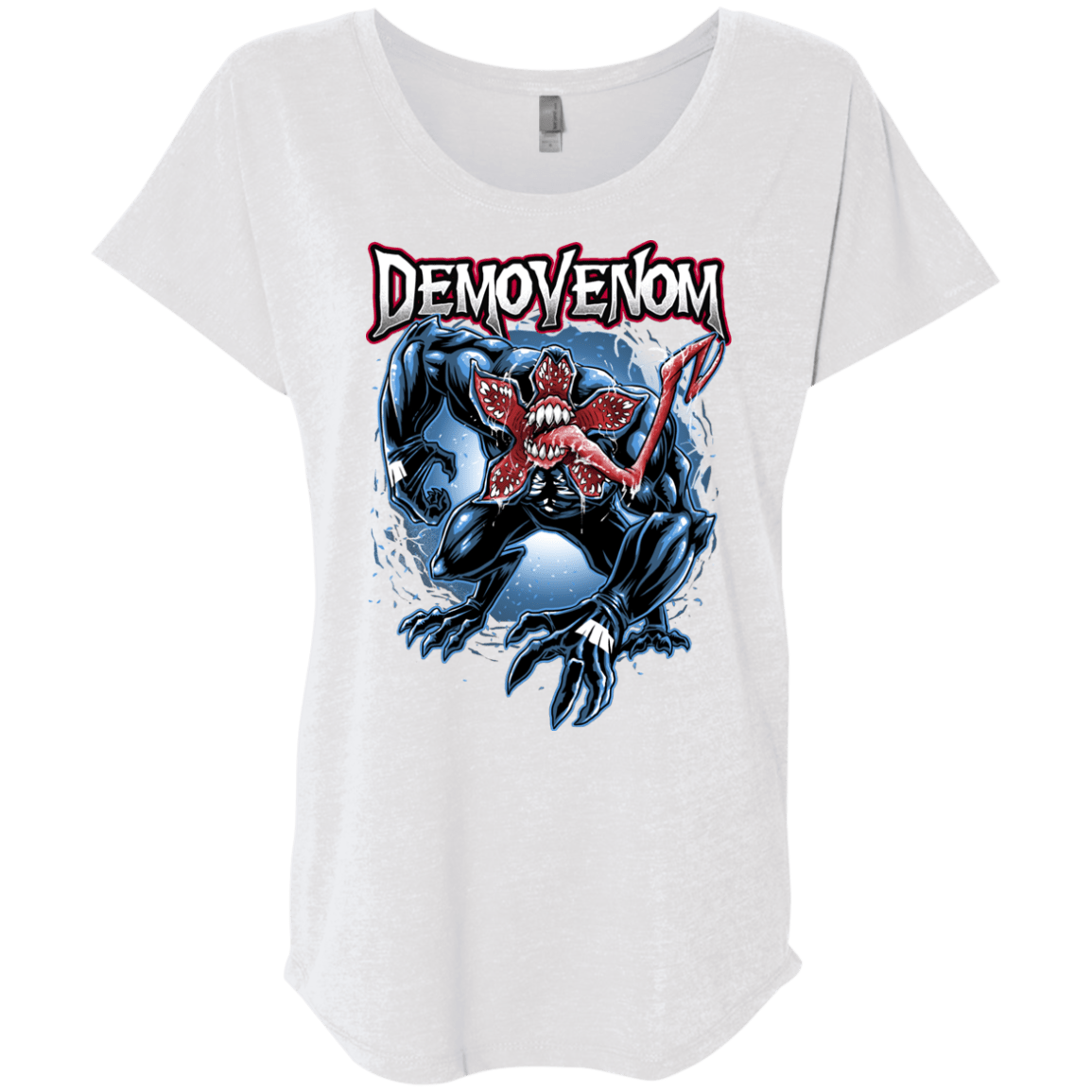 T-Shirts Heather White / X-Small Demovenom Triblend Dolman Sleeve