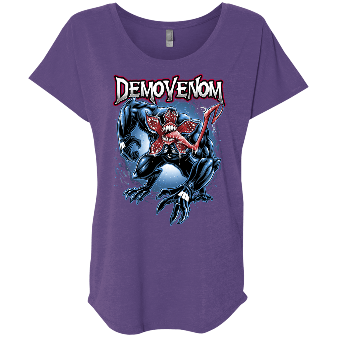 T-Shirts Purple Rush / X-Small Demovenom Triblend Dolman Sleeve