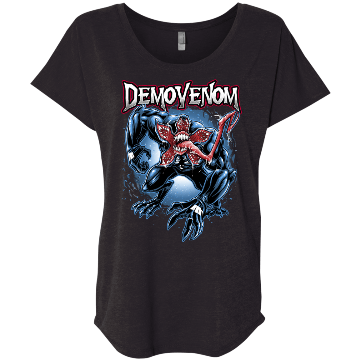 T-Shirts Vintage Black / X-Small Demovenom Triblend Dolman Sleeve