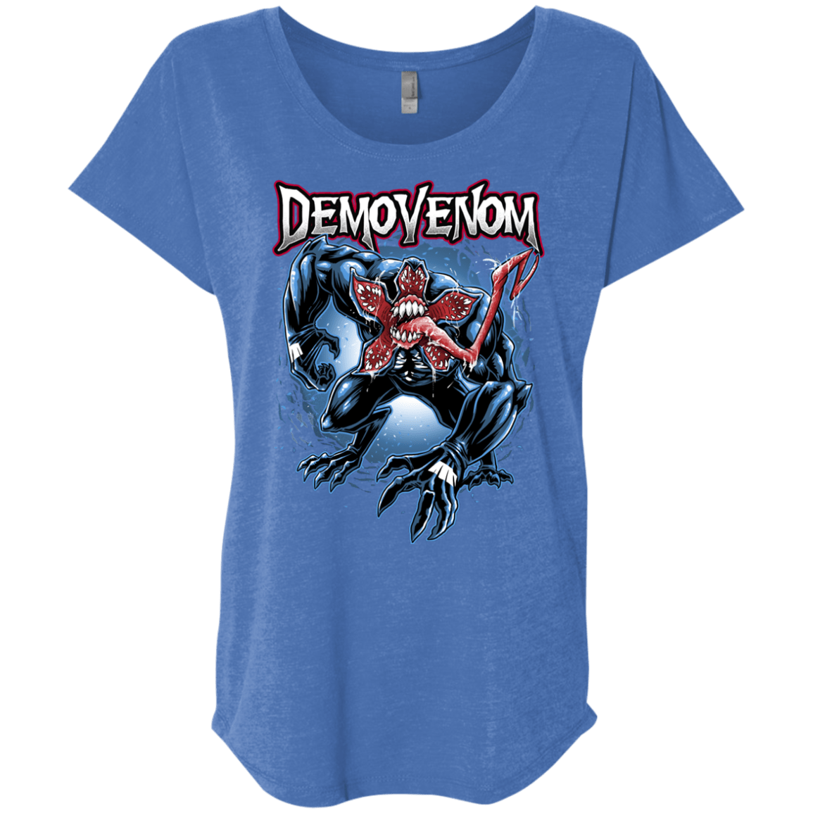 T-Shirts Vintage Royal / X-Small Demovenom Triblend Dolman Sleeve