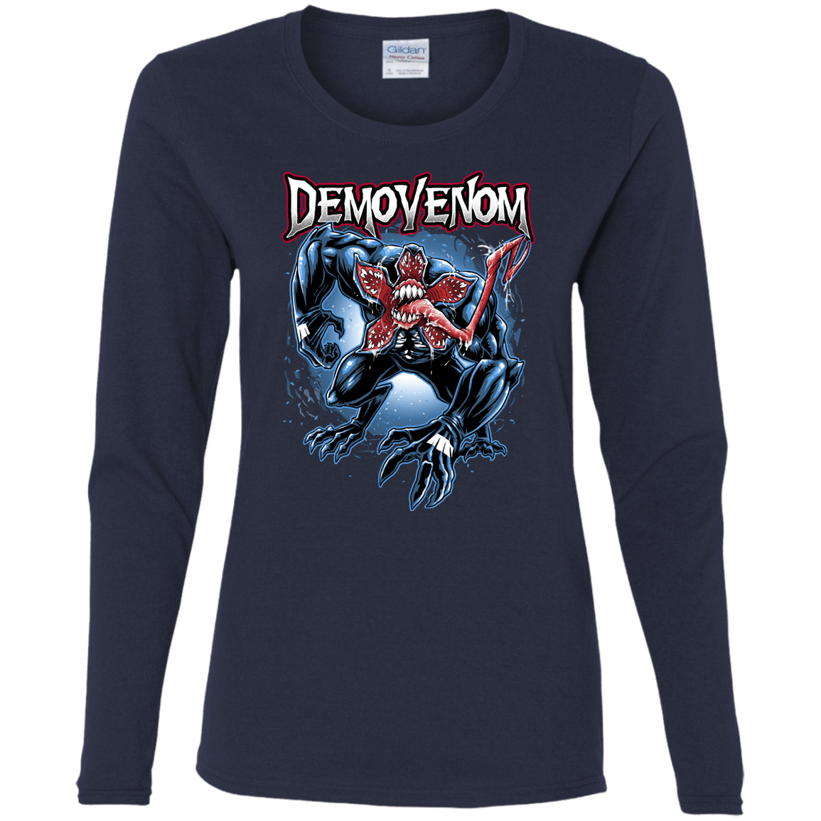 T-Shirts Navy / S Demovenom Women's Long Sleeve T-Shirt