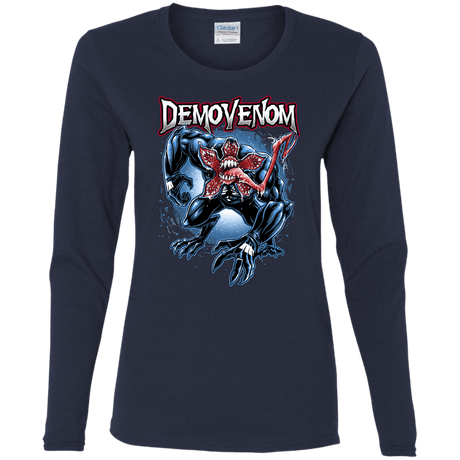 T-Shirts Navy / S Demovenom Women's Long Sleeve T-Shirt