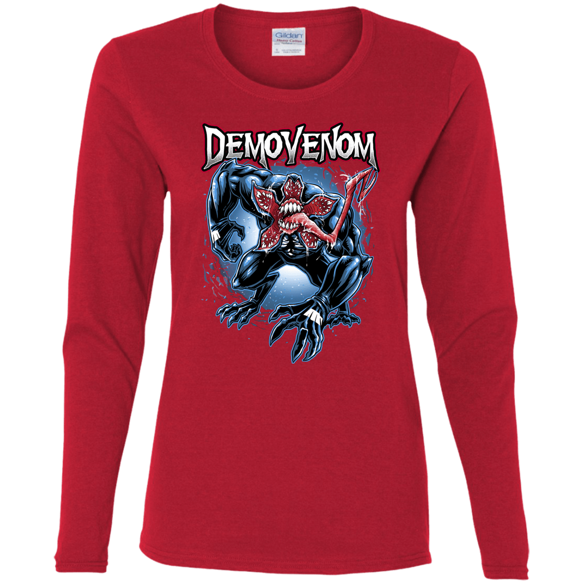 T-Shirts Red / S Demovenom Women's Long Sleeve T-Shirt