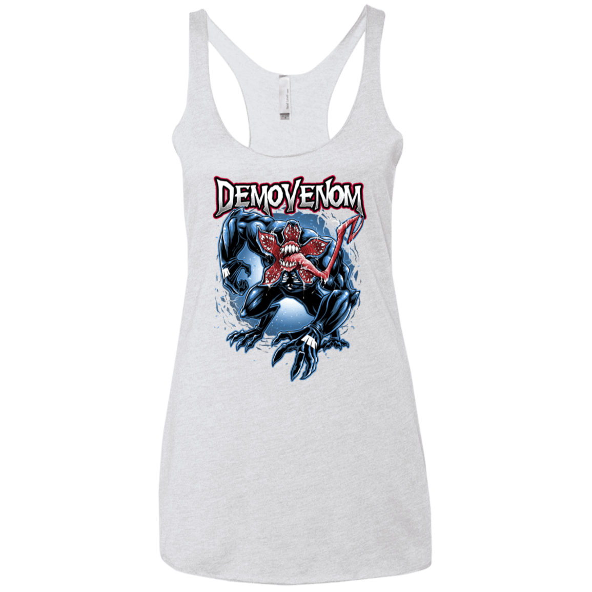 T-Shirts Heather White / X-Small Demovenom Women's Triblend Racerback Tank