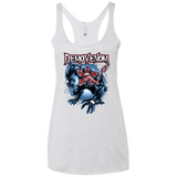 T-Shirts Heather White / X-Small Demovenom Women's Triblend Racerback Tank