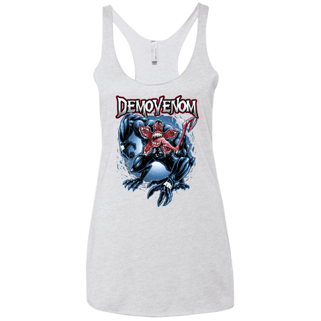 T-Shirts Heather White / X-Small Demovenom Women's Triblend Racerback Tank
