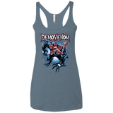 T-Shirts Indigo / X-Small Demovenom Women's Triblend Racerback Tank