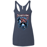 T-Shirts Vintage Navy / X-Small Demovenom Women's Triblend Racerback Tank