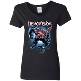 T-Shirts Black / S Demovenom Women's V-Neck T-Shirt