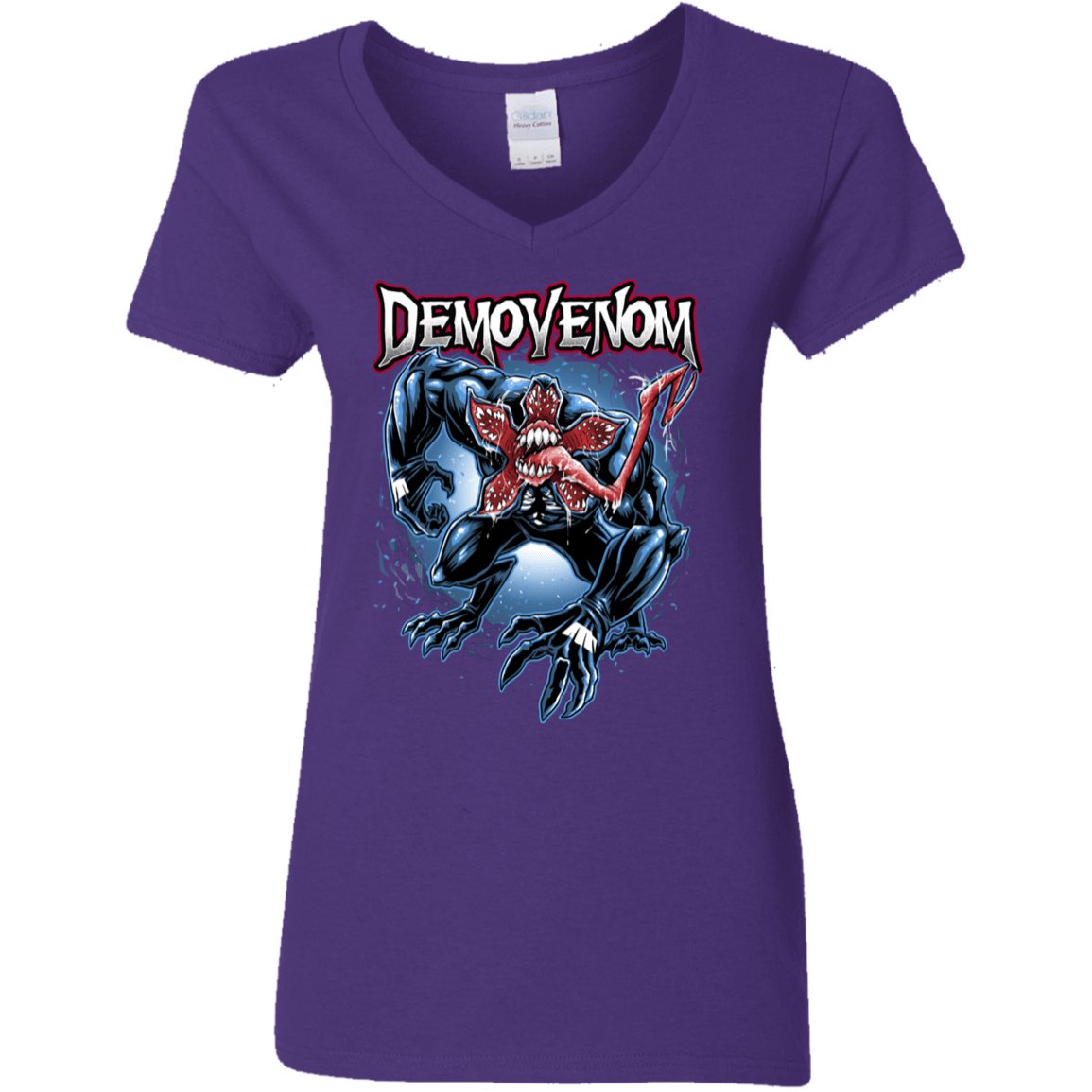 T-Shirts Purple / S Demovenom Women's V-Neck T-Shirt