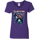 T-Shirts Purple / S Demovenom Women's V-Neck T-Shirt