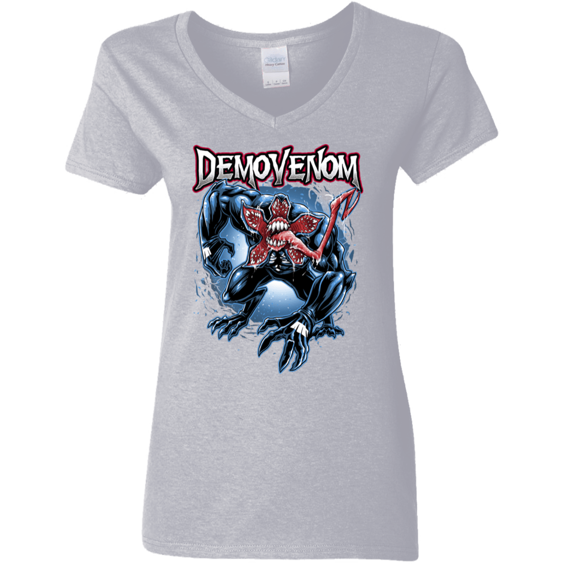 T-Shirts Sport Grey / S Demovenom Women's V-Neck T-Shirt