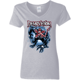 T-Shirts Sport Grey / S Demovenom Women's V-Neck T-Shirt