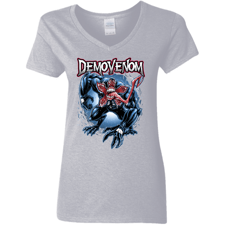 T-Shirts Sport Grey / S Demovenom Women's V-Neck T-Shirt