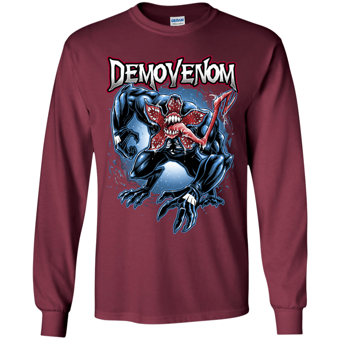T-Shirts Maroon / YS Demovenom Youth Long Sleeve T-Shirt