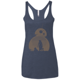 T-Shirts Vintage Navy / X-Small Desert Women's Triblend Racerback Tank