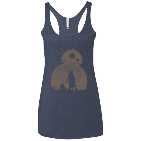 T-Shirts Vintage Navy / X-Small Desert Women's Triblend Racerback Tank