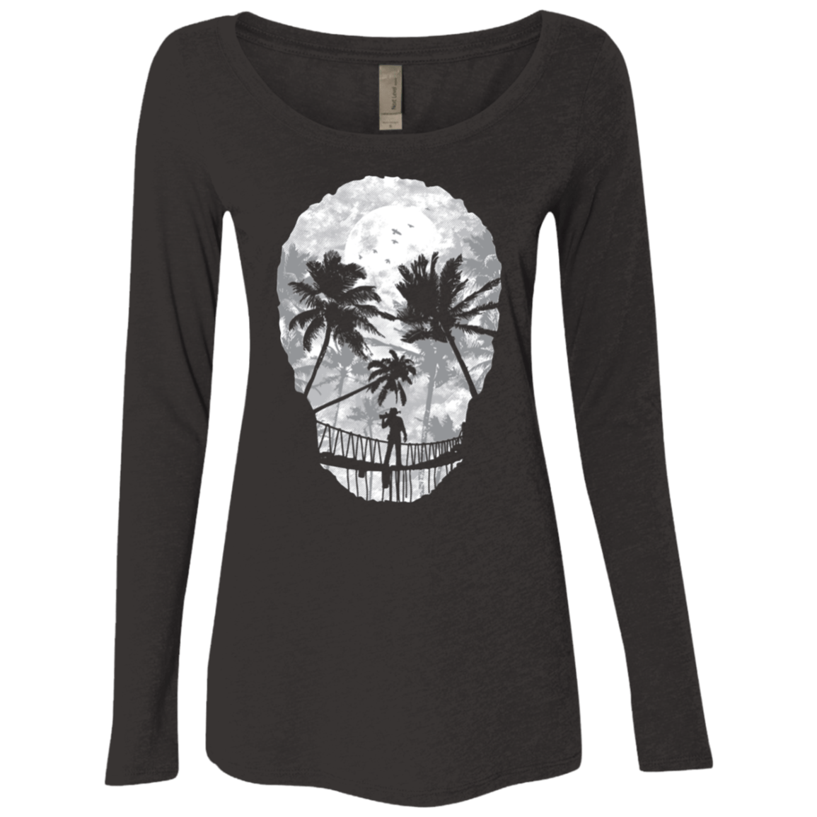 T-Shirts Vintage Black / S Desolate Death Women's Triblend Long Sleeve Shirt