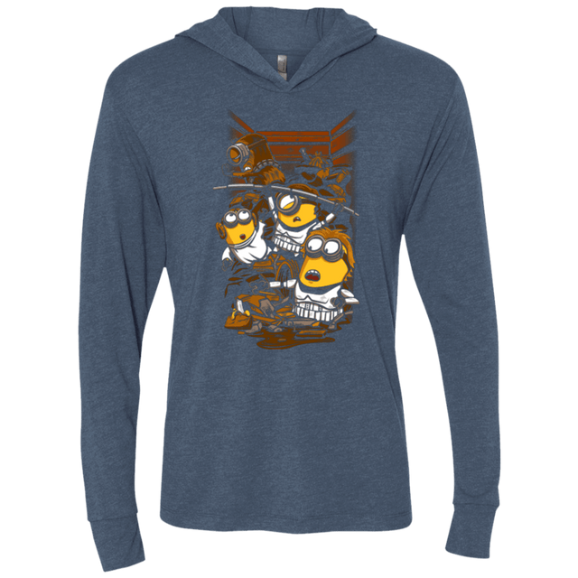 T-Shirts Indigo / X-Small Despicable Rebels Triblend Long Sleeve Hoodie Tee