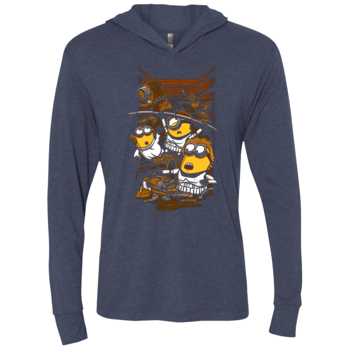 T-Shirts Vintage Navy / X-Small Despicable Rebels Triblend Long Sleeve Hoodie Tee