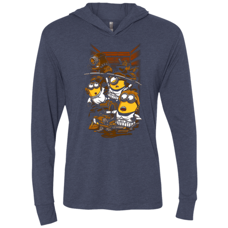 T-Shirts Vintage Navy / X-Small Despicable Rebels Triblend Long Sleeve Hoodie Tee