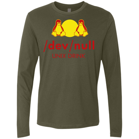 T-Shirts Military Green / Small Dev null Men's Premium Long Sleeve