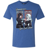 T-Shirts Vintage Royal / Small Diamonds are a Girl's Best Friend Men's Triblend T-Shirt