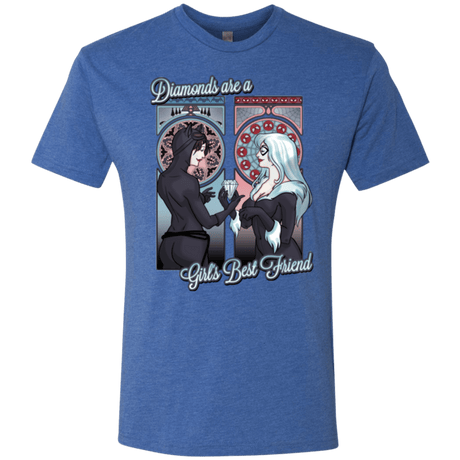 T-Shirts Vintage Royal / Small Diamonds are a Girl's Best Friend Men's Triblend T-Shirt