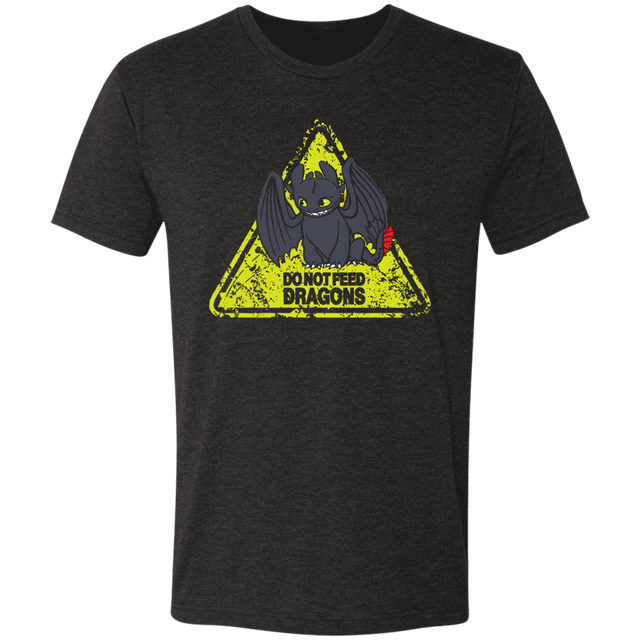 T-Shirts Vintage Black / S Do Not Feed Dragons Men's Triblend T-Shirt