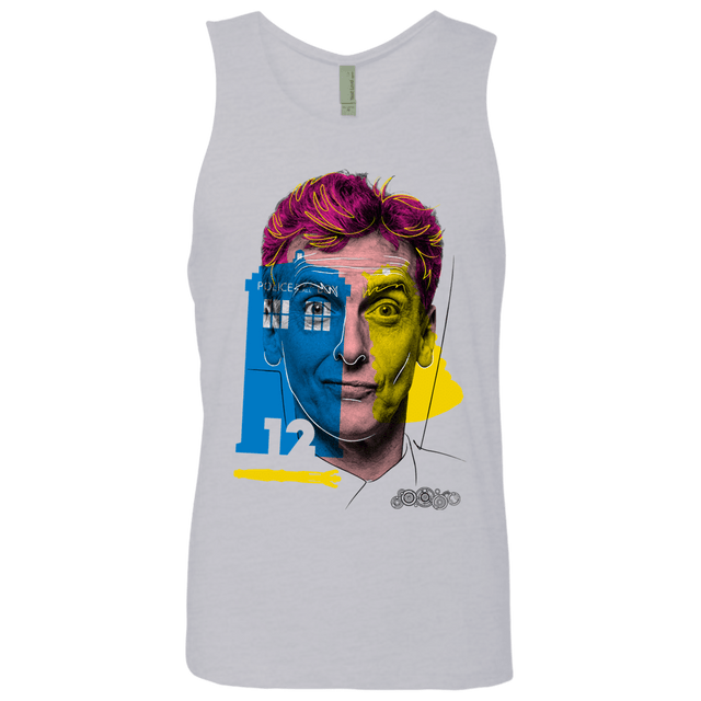 T-Shirts Heather Grey / S Doctor Warwhol 12 Men's Premium Tank Top