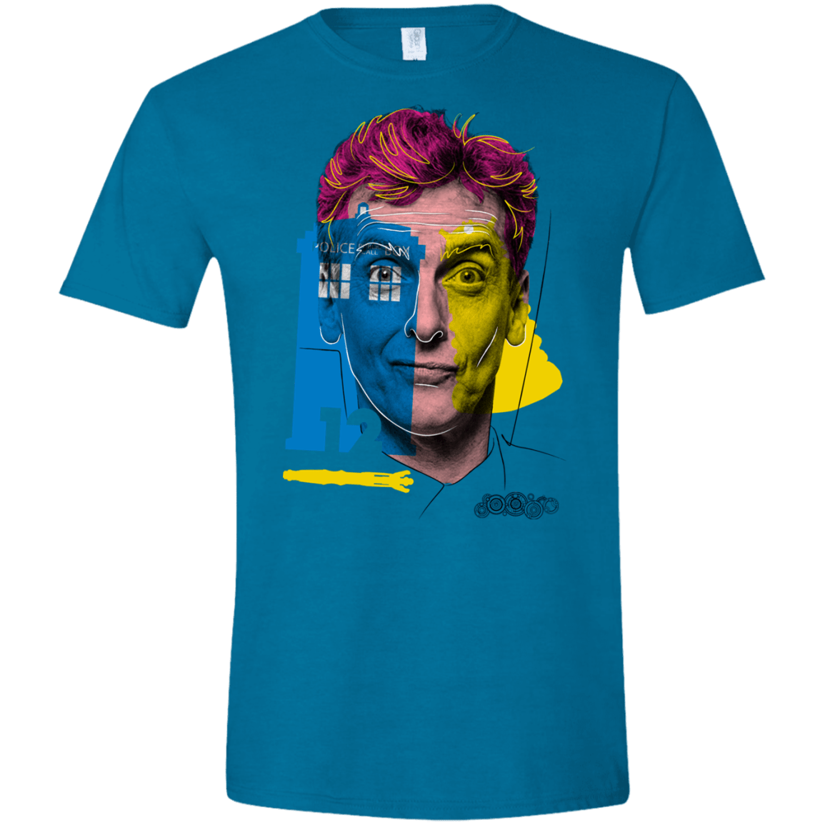 T-Shirts Antique Sapphire / S Doctor Warwhol 12 Men's Semi-Fitted Softstyle