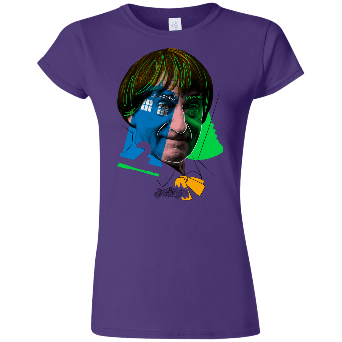 T-Shirts Purple / S Doctor Warwhol 2 Junior Slimmer-Fit T-Shirt