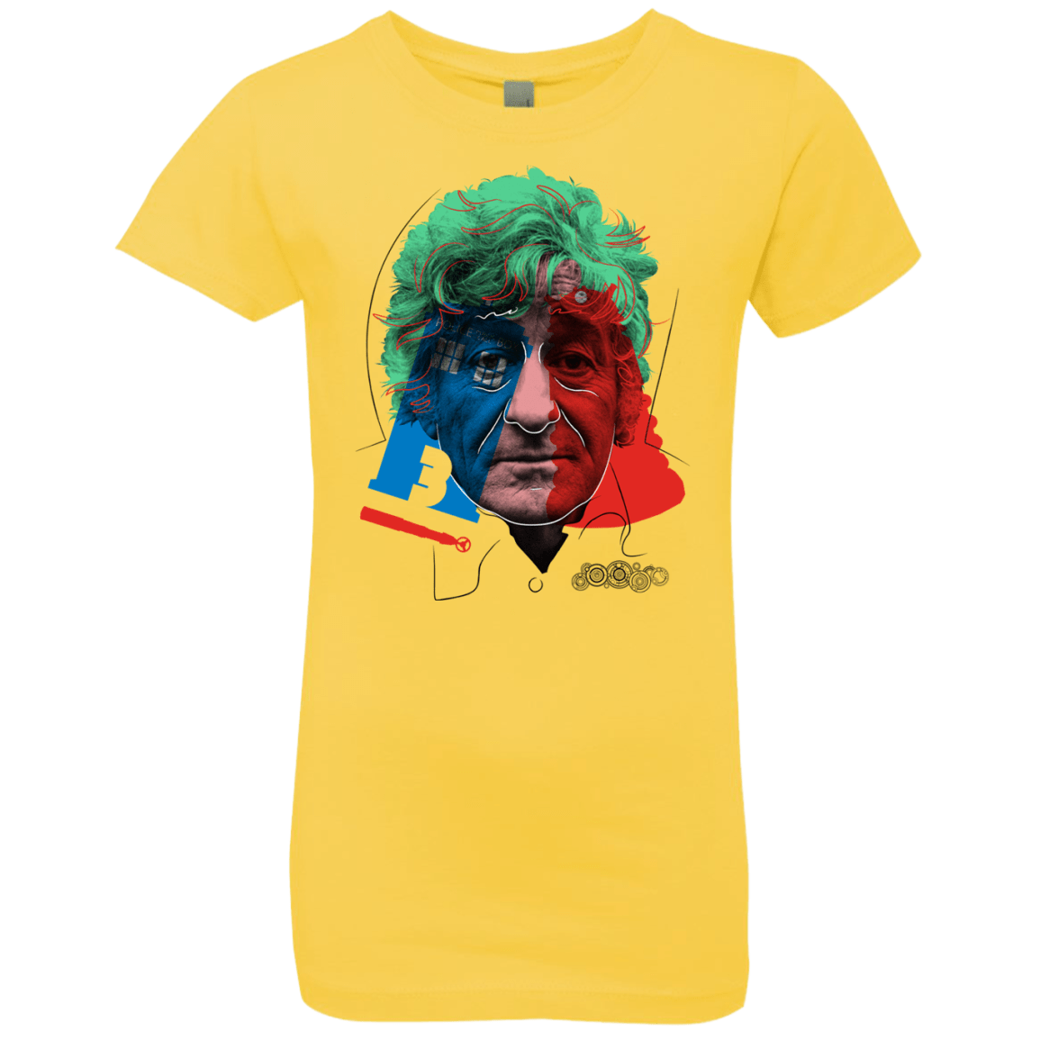 T-Shirts Vibrant Yellow / YXS Doctor Warwhol 3 Girls Premium T-Shirt