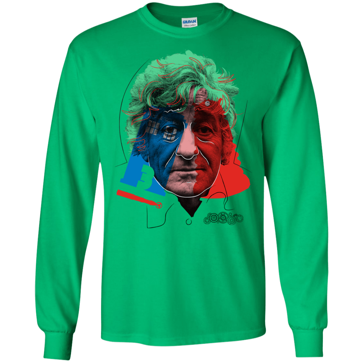 T-Shirts Irish Green / S Doctor Warwhol 3 Men's Long Sleeve T-Shirt