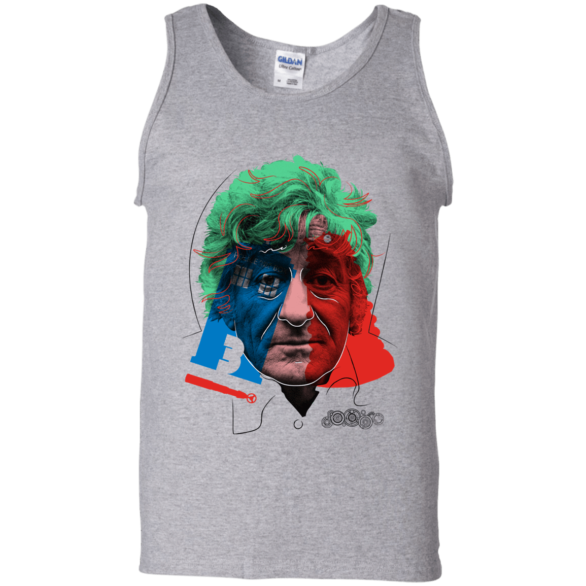 T-Shirts Sport Grey / S Doctor Warwhol 3 Men's Tank Top