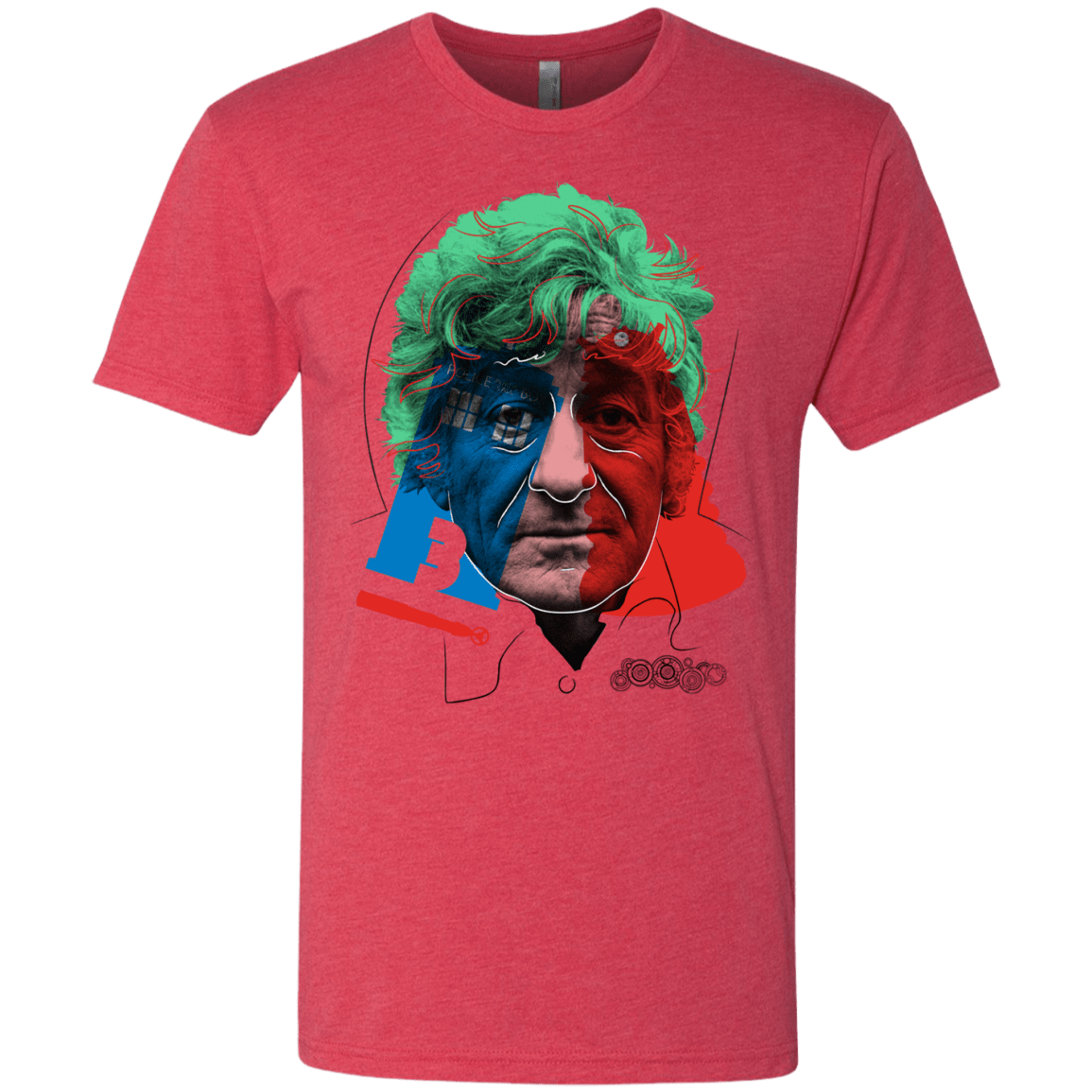 T-Shirts Vintage Red / S Doctor Warwhol 3 Men's Triblend T-Shirt