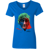 T-Shirts Royal / S Doctor Warwhol 3 Women's V-Neck T-Shirt