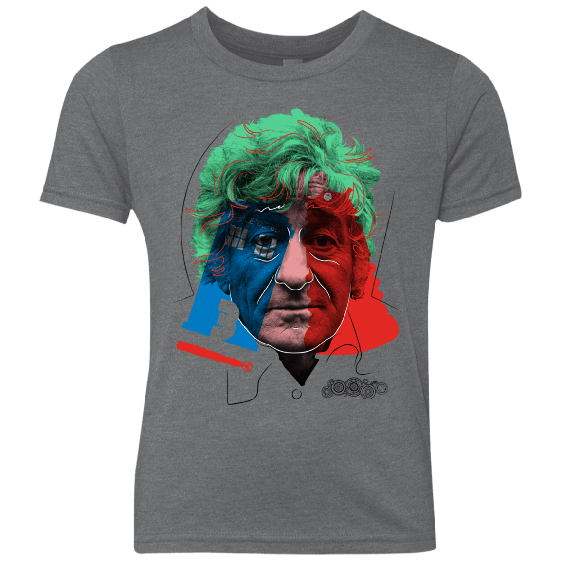 T-Shirts Premium Heather / YXS Doctor Warwhol 3 Youth Triblend T-Shirt