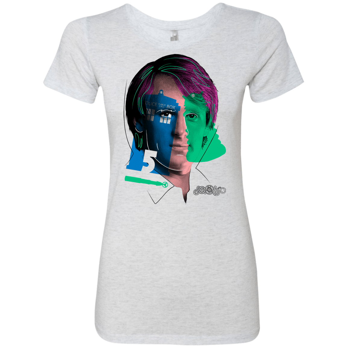 T-Shirts Heather White / S Doctor Warwhol 5 Women's Triblend T-Shirt