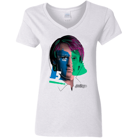 T-Shirts White / S Doctor Warwhol 5 Women's V-Neck T-Shirt