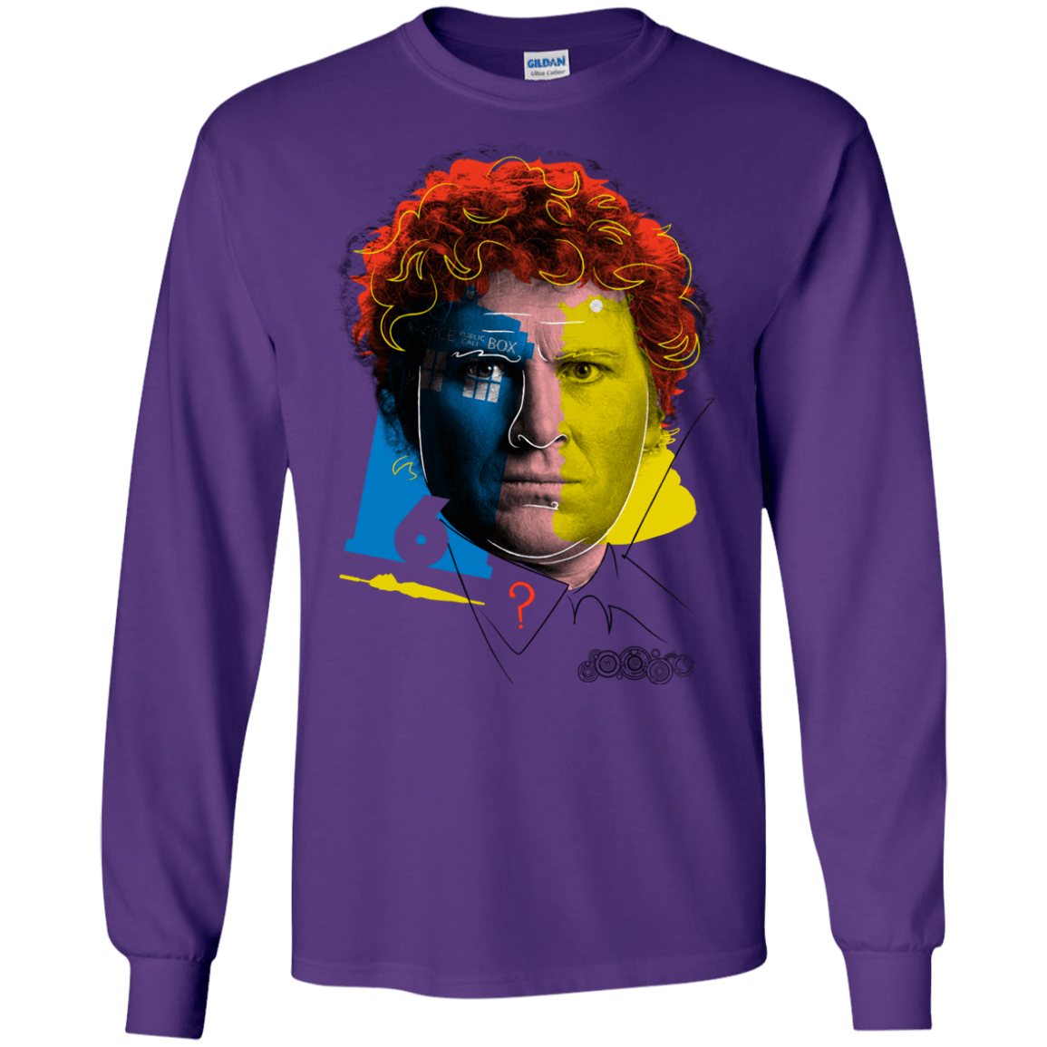 T-Shirts Purple / S Doctor Warwhol 6 Men's Long Sleeve T-Shirt