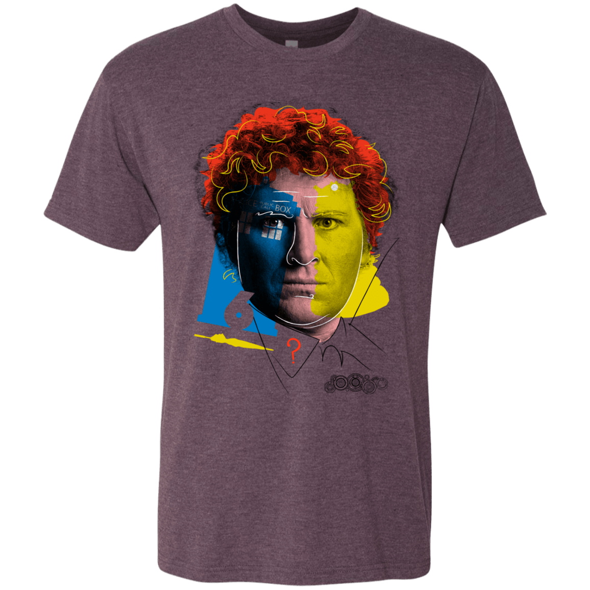 T-Shirts Vintage Purple / S Doctor Warwhol 6 Men's Triblend T-Shirt