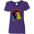 T-Shirts Purple / S Doctor Warwhol 6 Women's V-Neck T-Shirt