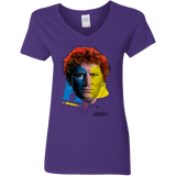 T-Shirts Purple / S Doctor Warwhol 6 Women's V-Neck T-Shirt