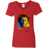 T-Shirts Red / S Doctor Warwhol 6 Women's V-Neck T-Shirt