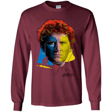 T-Shirts Maroon / YS Doctor Warwhol 6 Youth Long Sleeve T-Shirt
